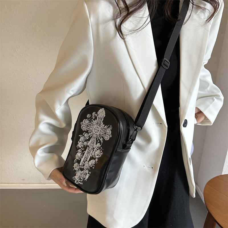 Halloween Graffiti Phone Bag – Pumpkin & Ghost Crossbody