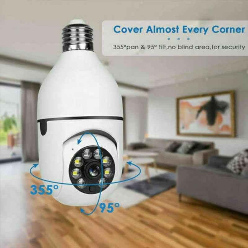 IR E27 Light Bulb Camera - 1080P HD WiFi Surveillance