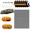 Halloween Paper Straws – 25 Pack, Ghost & Cat Prints