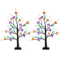 Lighted Halloween Tree 2-Pack – 24 LEDs with Timer