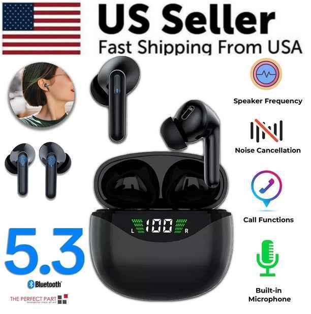 Bluetooth 5.3 Noise Cancelling Waterproof Earbuds – Ultimate Wireless Sound Experience