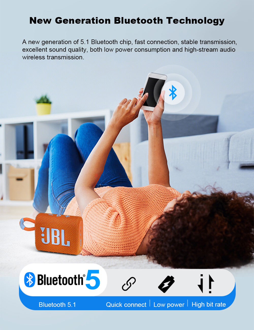 JBL GO 3 Waterproof Wireless Sport Bluetooth Stereo Speaker - GoSavvyNow