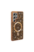 Samsung Galaxy S25 Ultra Case Glitter Magnifying Glass Rhinestones - GoSavvyNow