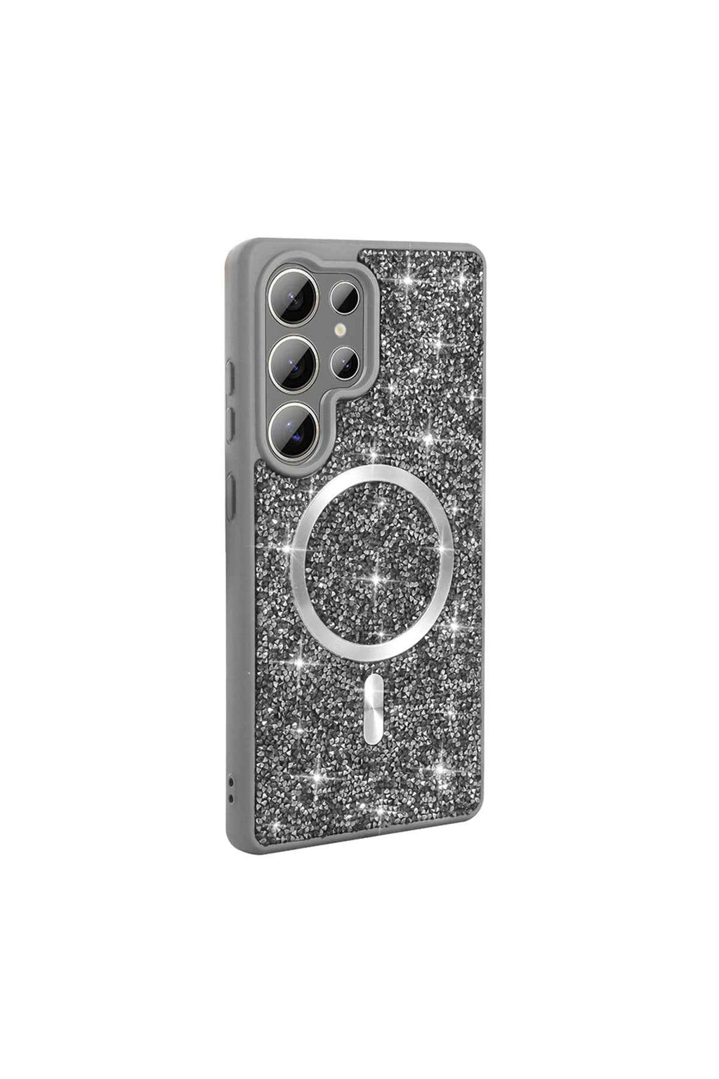 Samsung Galaxy S25 Ultra Case Glitter Magnifying Glass Rhinestones - GoSavvyNow