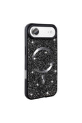iPhone 17 Air Case with Rhinestone Mosaic Magnetic Charging Cover - GoSavvyNow