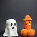 Crocheted Pumpkin & Ghost Ornaments – Handmade