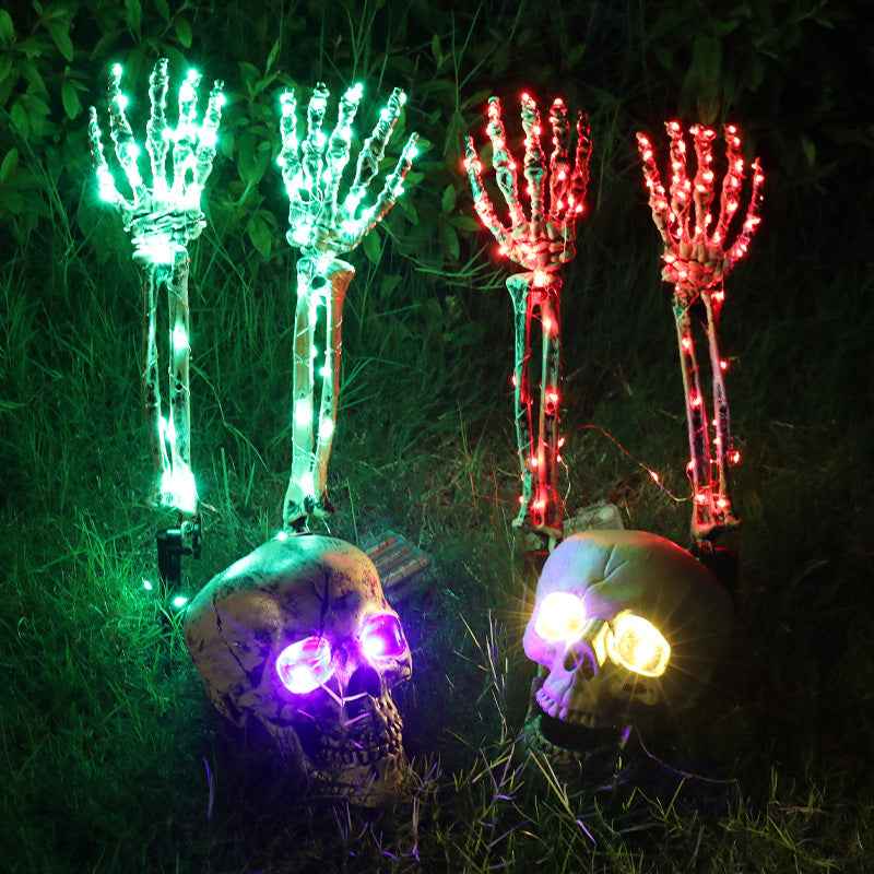LED Skeleton Arm – Light-Up Yard & Haunted House Decor - GoSavvyNow