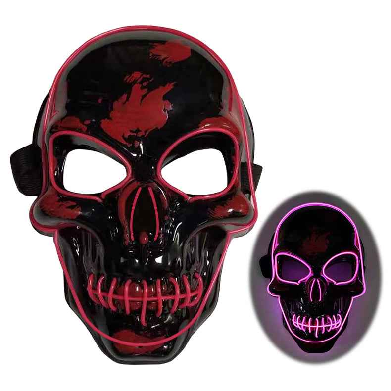 LED Skeleton Mask – 4 Glow Modes - B powder - GoSavvyNow