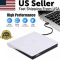 High-Speed Slim External CD DVD Drive - USB 3.0 Burner for Laptops & PCs