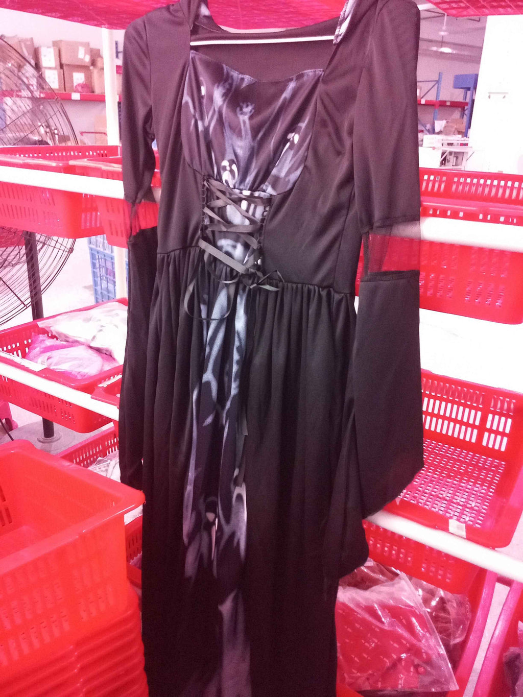 Women's Halloween Witch Dress With Hood