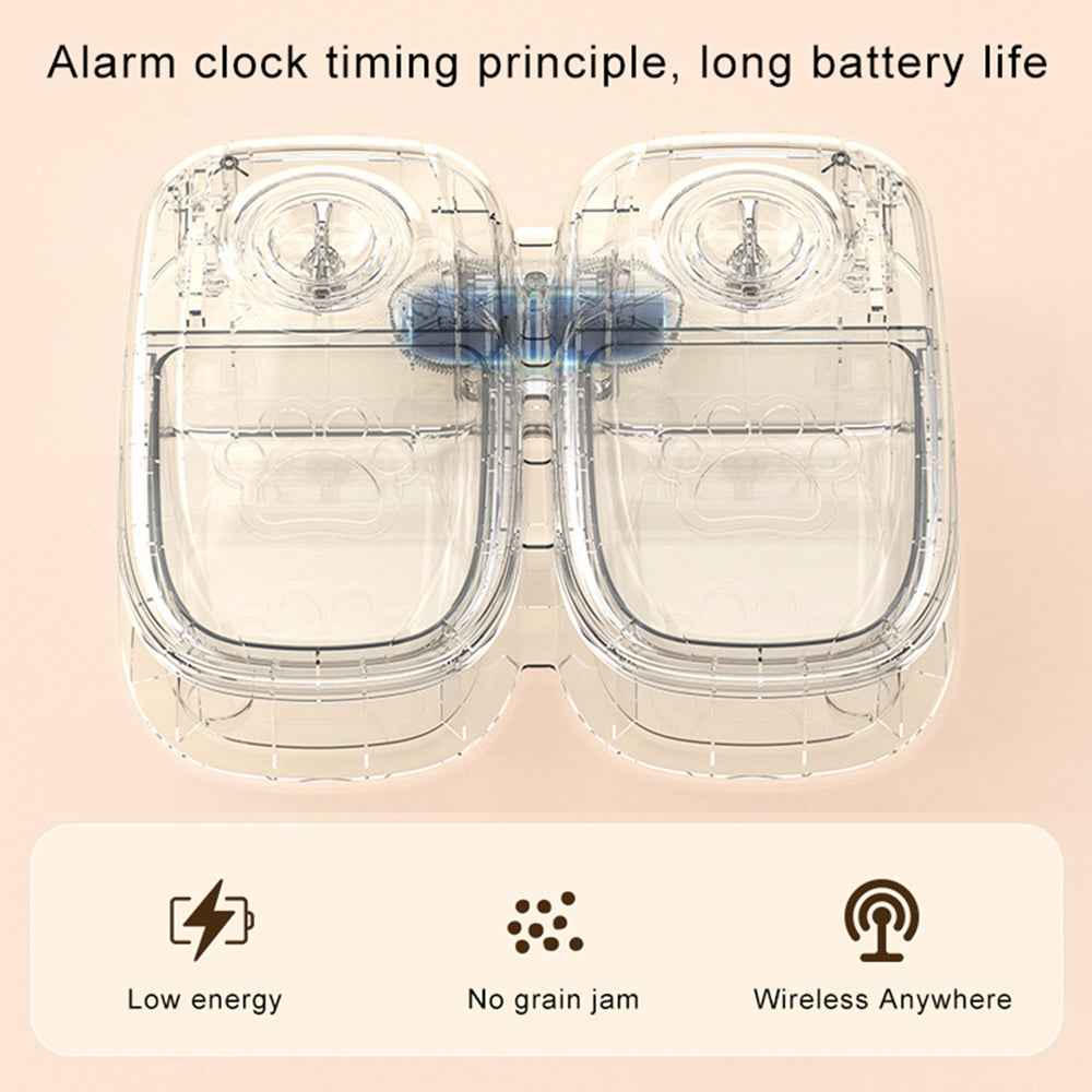 Automatic Pet Feeder & Water Dispenser – Gravity, Stainless